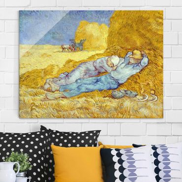 Tableau en verre - Vincent Van Gogh - The Napping
