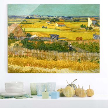 Tableau en verre - Vincent Van Gogh - The Harvest