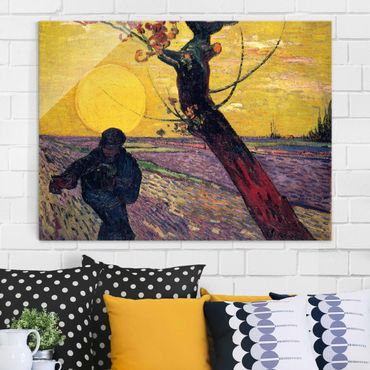 Tableau en verre - Vincent Van Gogh - Sower With Setting Sun