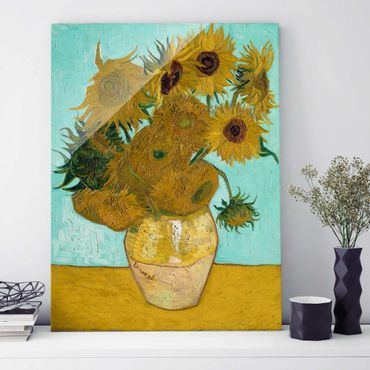 Tableau en verre - Vincent van Gogh - Sunflowers