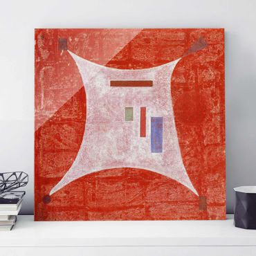 Tableau en verre - Wassily Kandinsky - Towards The Four Corners