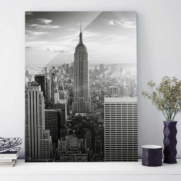 Tableau en verre - Manhattan Skyline