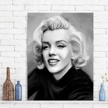 Tableau en verre - Marilyn In Private