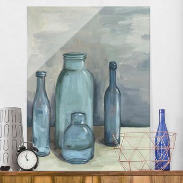 Tableau en verre - Still Life With Glass Bottles II