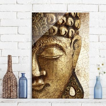Tableau en verre - Vintage Buddha