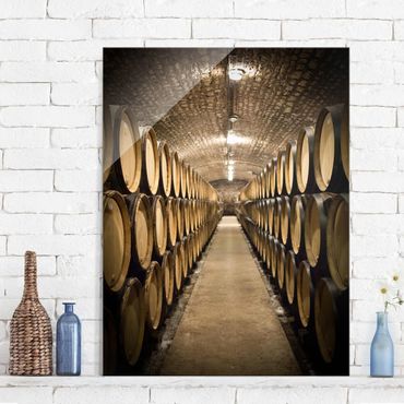 Tableau en verre - Wine cellar