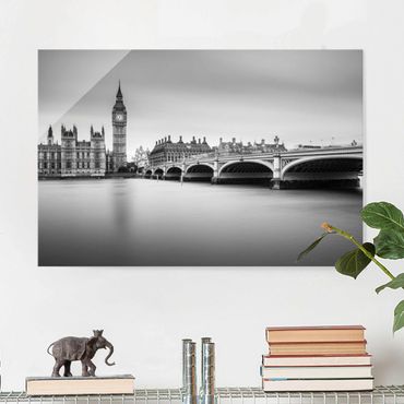 Tableau en verre - Westminster Bridge And Big Ben