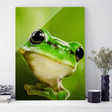 Tableau en verre - Frog