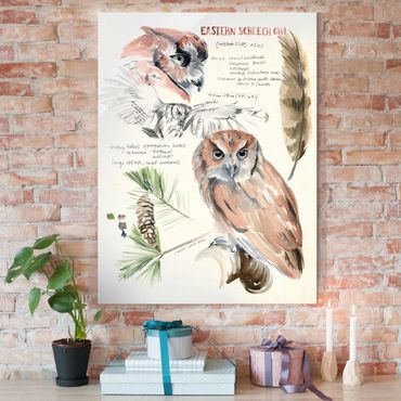 Tableau en verre - Wilderness Journal - Owl