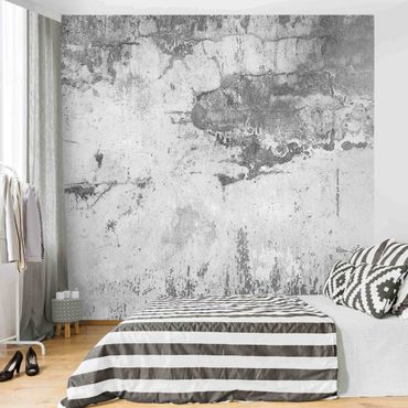 Papier peint - Grunge Concrete Wall Grey