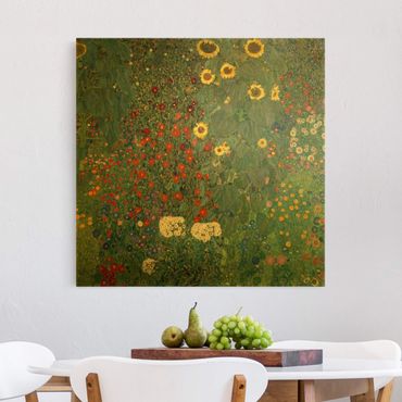 Impression sur toile - Gustav Klimt - Garden Sunflowers
