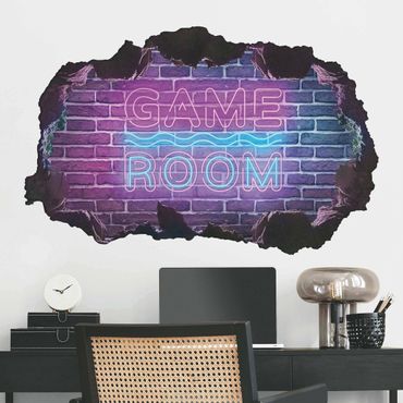 Sticker mural - Neon Text Game Room