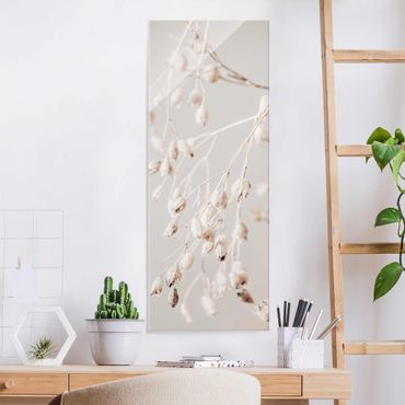 Glass print - Hanging Dried Buds