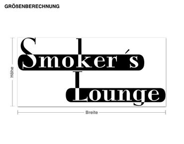 Sticker mural porte-manteau - Smoker lounge
