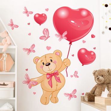 Sticker mural - Heart Teddy