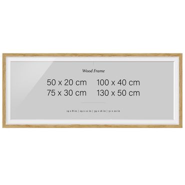 Cadre - Picture Frames Oak Panoramic Cross