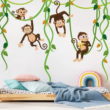 Sticker mural - No.yk28 monkey band