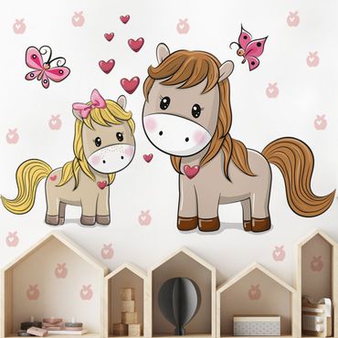 Sticker mural - Horse Pony Set