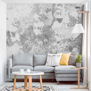 Papier peint - Shabby Wall In Grey