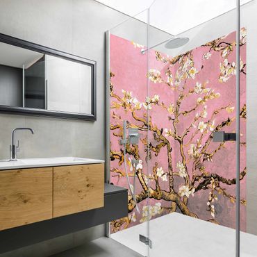 Revêtement mural de douche - Vincent Van Gogh - Almond Blossom In Antique Pink