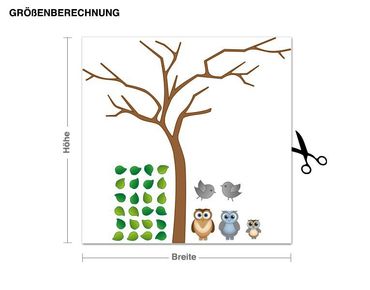 Sticker mural - Noble Owl On Tree