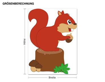 Sticker mural - Squirrel
