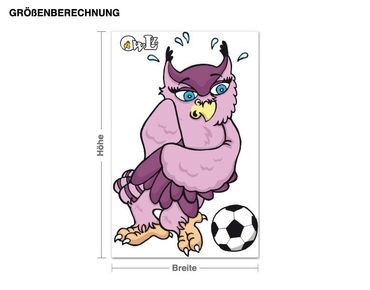 Sticker mural - Owl Football Owlina