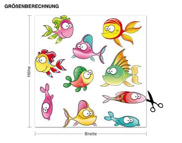 Sticker mural - Fish Friends 2