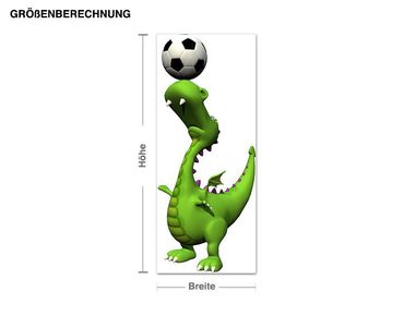 Sticker mural - Football Dino