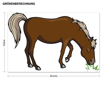 Sticker mural - Grazing Horse