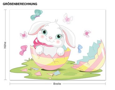 Sticker mural - Little Bunny In Easter Egg