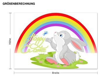 Sticker mural - Happy Easter Bunny