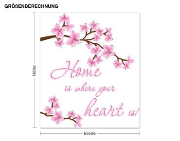 Sticker mural - Home is ...
