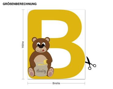 Sticker mural - Kid's ABC - Bear