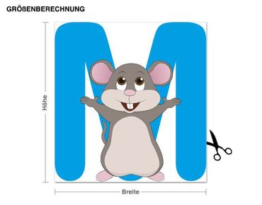Sticker mural - Kid's ABC - Mouse