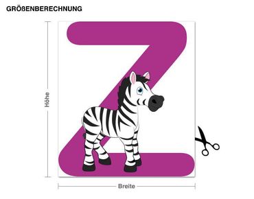 Sticker mural - Kid's ABC - Zebra