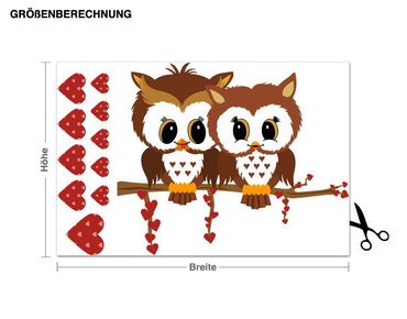 Sticker mural - Love Owls