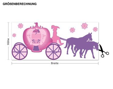 Sticker mural - Horse Buggy of a Princess