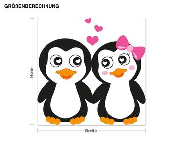 Sticker mural - Penguins Holding Hönds