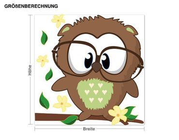 Sticker mural - Smart Little Owl