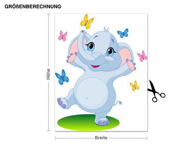 Sticker mural - Dancing Elephant