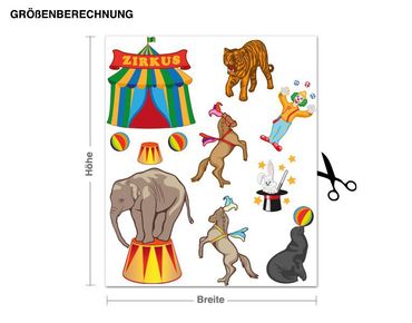 Sticker mural - Circus Set