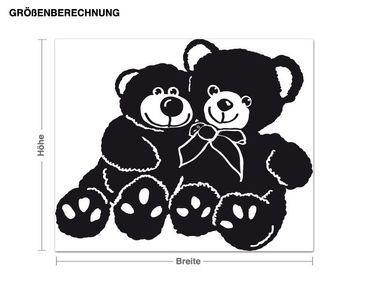 Sticker mural - Bears - Friends