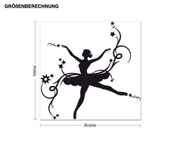 Sticker mural - Leaping Ballerina