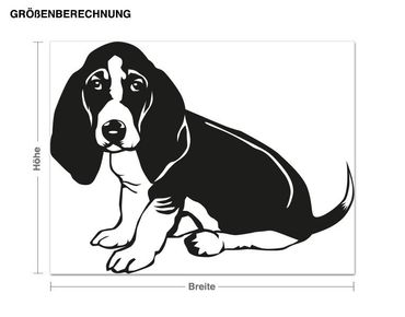 Sticker mural - Basset hound