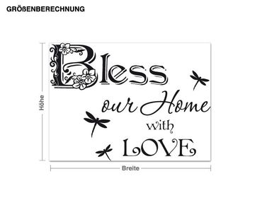 Sticker mural - Bless our Home