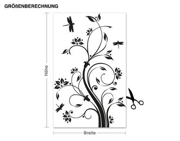 Sticker mural - Tendril with flowers