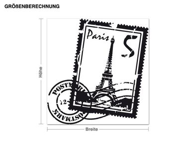Sticker mural - Stamp Paris