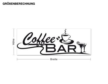 Sticker mural - Coffee Bar