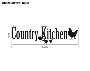 Sticker mural - Country Kitchen with Chicken